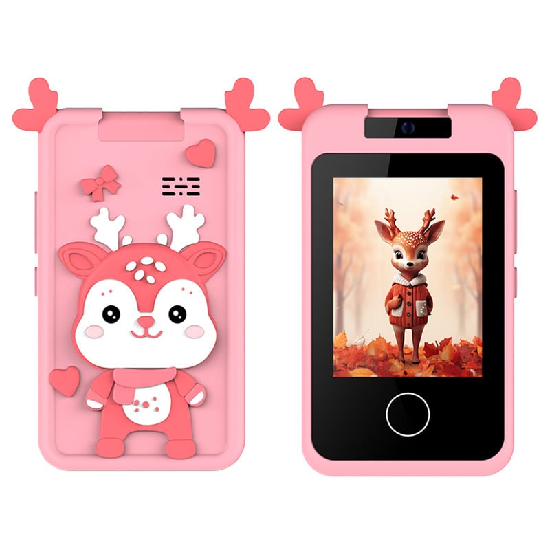 Детска дигитална камера с мобилен стил, обратим дизайн, 24MP снимки, TF карта поддръжка, видеозапис