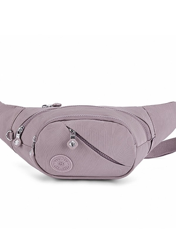 Hibridinė krūtinės/juosmens rankinė telefonui — išorė nailonas, vidus medvilnė, užtrauktukas, vidinės kišenės telefonui ir dokumentams