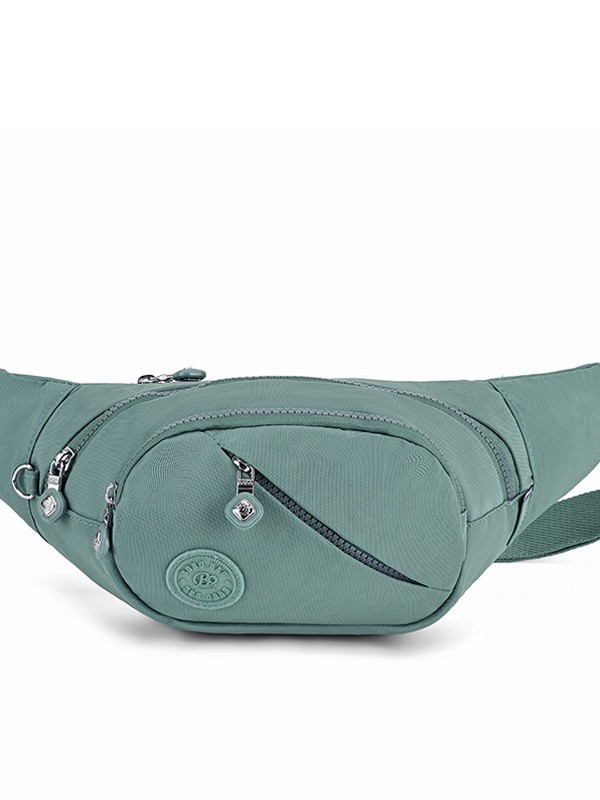 Hibridinė krūtinės/juosmens rankinė telefonui — išorė nailonas, vidus medvilnė, užtrauktukas, vidinės kišenės telefonui ir dokumentams