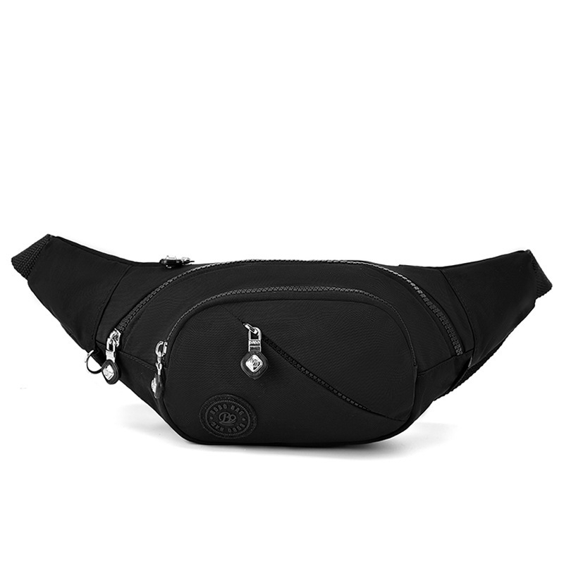 Hibridinė krūtinės/juosmens rankinė telefonui — išorė nailonas, vidus medvilnė, užtrauktukas, vidinės kišenės telefonui ir dokumentams