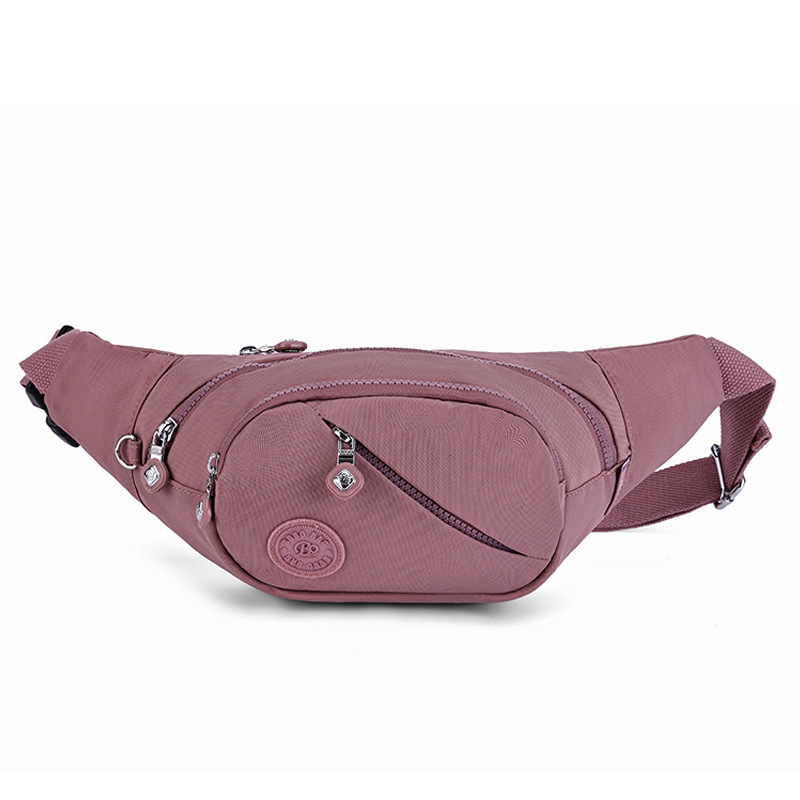 Hibridinė krūtinės/juosmens rankinė telefonui — išorė nailonas, vidus medvilnė, užtrauktukas, vidinės kišenės telefonui ir dokumentams