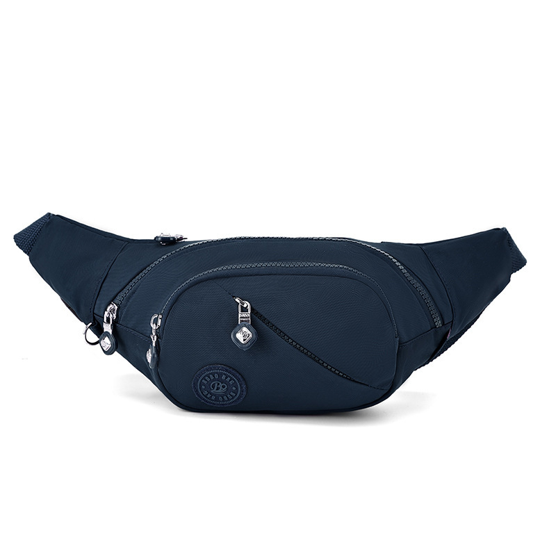 Hibridinė krūtinės/juosmens rankinė telefonui — išorė nailonas, vidus medvilnė, užtrauktukas, vidinės kišenės telefonui ir dokumentams