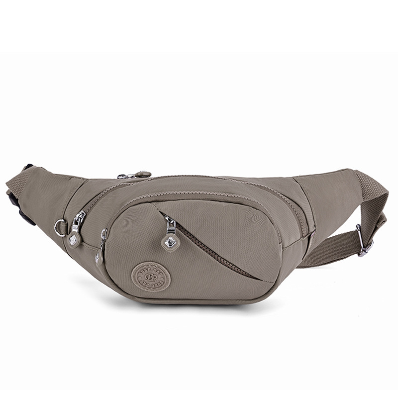 Hibridinė krūtinės/juosmens rankinė telefonui — išorė nailonas, vidus medvilnė, užtrauktukas, vidinės kišenės telefonui ir dokumentams