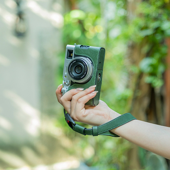 Curea de încheietură din piele pentru cameră, cu eliberare rapidă, compatibilă cu Fuji, Canon, Nikon și Sony