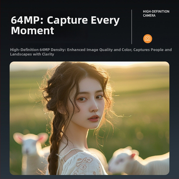 Skaitmeninis fotoaparatas su CMOSS 64MP jutikliu, 18x optinis priartinimas, 4K vaizdo įrašas, dviejų ekranų selfi dizainas