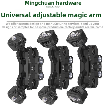 Reguliuojamas magiškos rankos su 1/4 ir 3/8 sriegiais, aliuminio lydinys, apkrova 2-5 kg, svoris 120 g