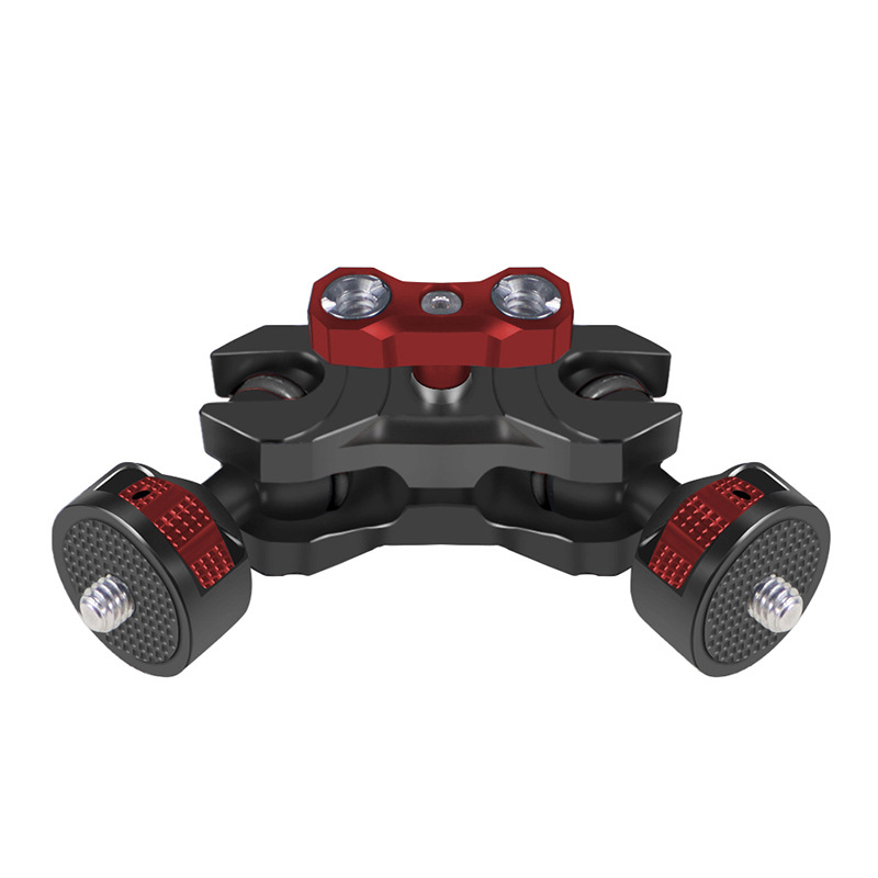 Reguliuojamas magiškos rankos su 1/4 ir 3/8 sriegiais, aliuminio lydinys, apkrova 2-5 kg, svoris 120 g