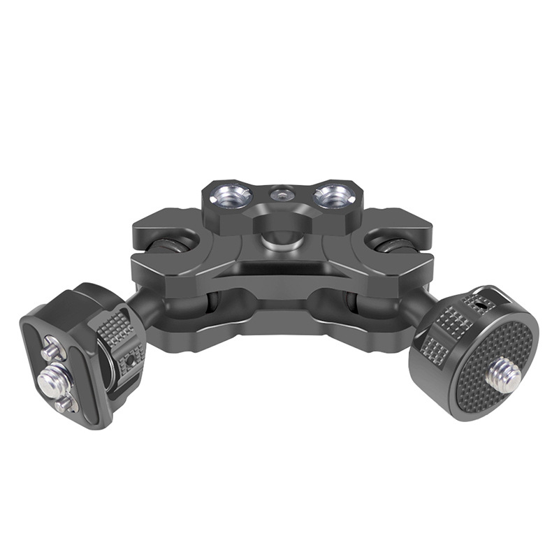 Reguliuojamas magiškos rankos su 1/4 ir 3/8 sriegiais, aliuminio lydinys, apkrova 2-5 kg, svoris 120 g