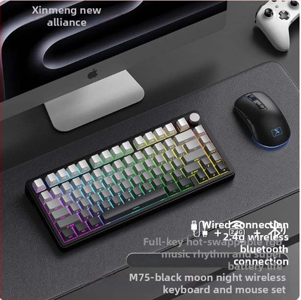 Гейминг клавиатура, безжична, механични превключватели, RGB подсветка, водоустойчива