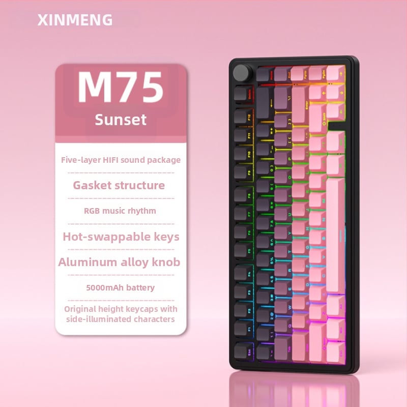 Гейминг клавиатура, безжична, механични превключватели, RGB подсветка, водоустойчива