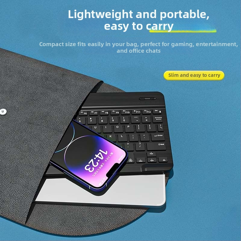 Bluetooth tipkovnica za iPad, mobitel, tablet i prijenosno računalo — bežična, punjiva, USB-C napajanje, ergonomska, mogućnost tiskanja logotipa