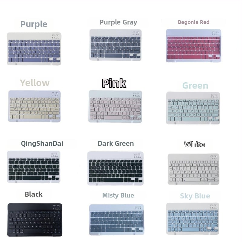 Bluetooth tipkovnica za iPad, mobitel, tablet i prijenosno računalo — bežična, punjiva, USB-C napajanje, ergonomska, mogućnost tiskanja logotipa