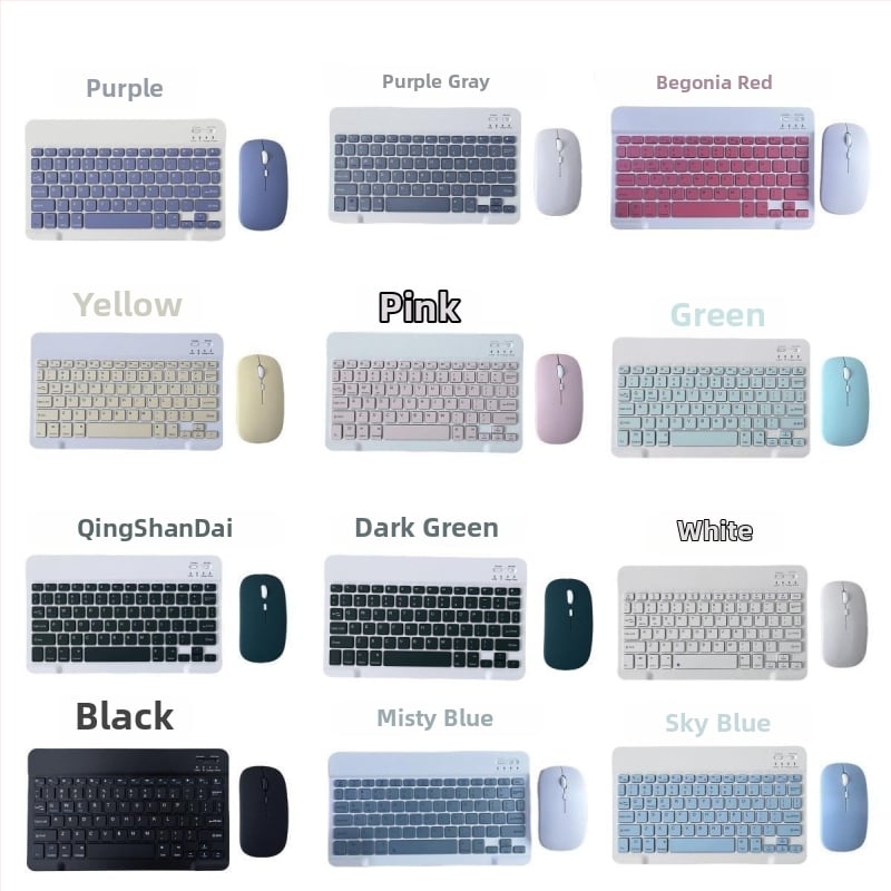 Bluetooth tipkovnica za iPad, mobitel, tablet i prijenosno računalo — bežična, punjiva, USB-C napajanje, ergonomska, mogućnost tiskanja logotipa