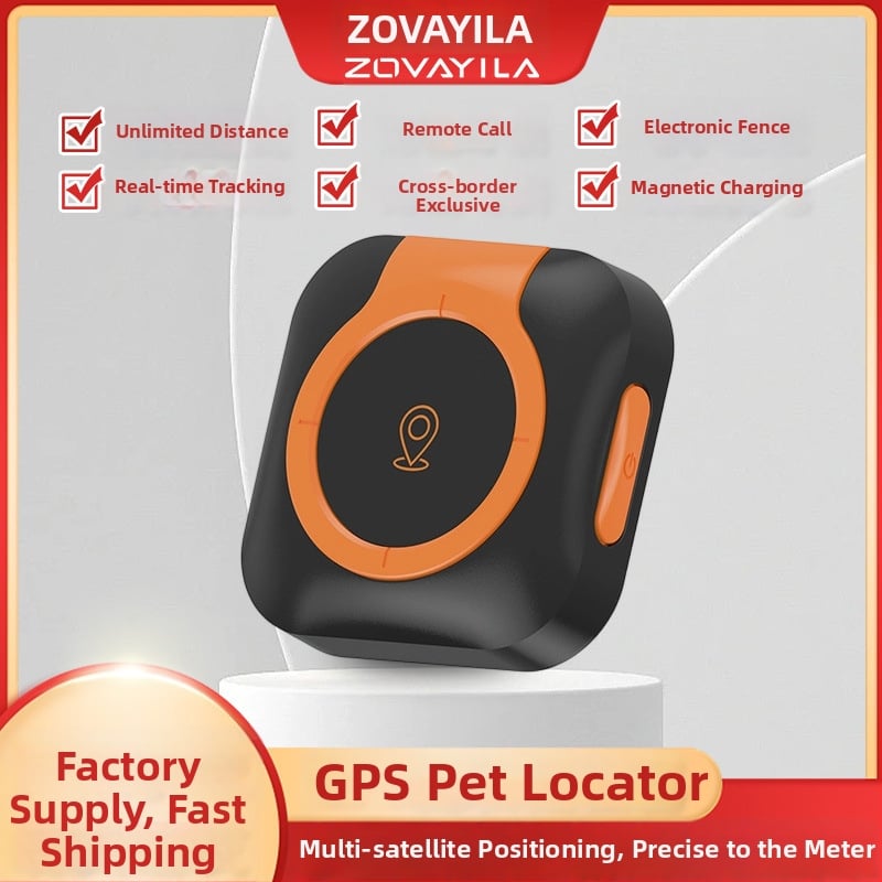 GPS ιχνηλάτης κατοικίδιου με παρακολούθηση υγείας, θερμοκρασίας και καρδιακών παλμών για σκύλους και γάτες – συμβατό με Android και iOS, μπαταρία 600mAh, USB 2.0, ABS+PC περίβλημα