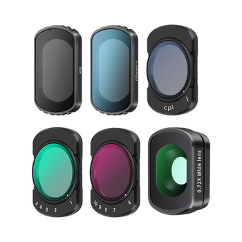 Filtr Pocket3 pre kameru – kov+sklo, v krabici, kompatibilný s Pocket3