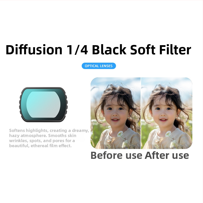 Filtr Pocket3 pre kameru – kov+sklo, v krabici, kompatibilný s Pocket3