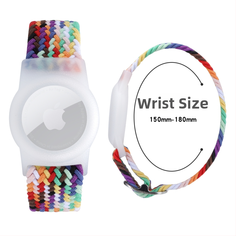 AirTag apsauginis dėklas su nailono pynimu, TPU medžiaga, rankų darbo, minkštas korpusas