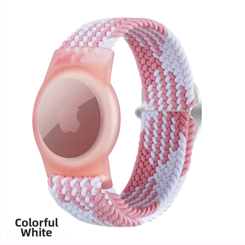 Airtag drošības vāciņš ar neilona pīti, TPU materiāls, rokas darbs, mīksts korpuss