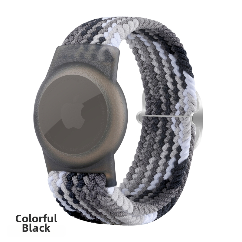 Airtag drošības vāciņš ar neilona pīti, TPU materiāls, rokas darbs, mīksts korpuss