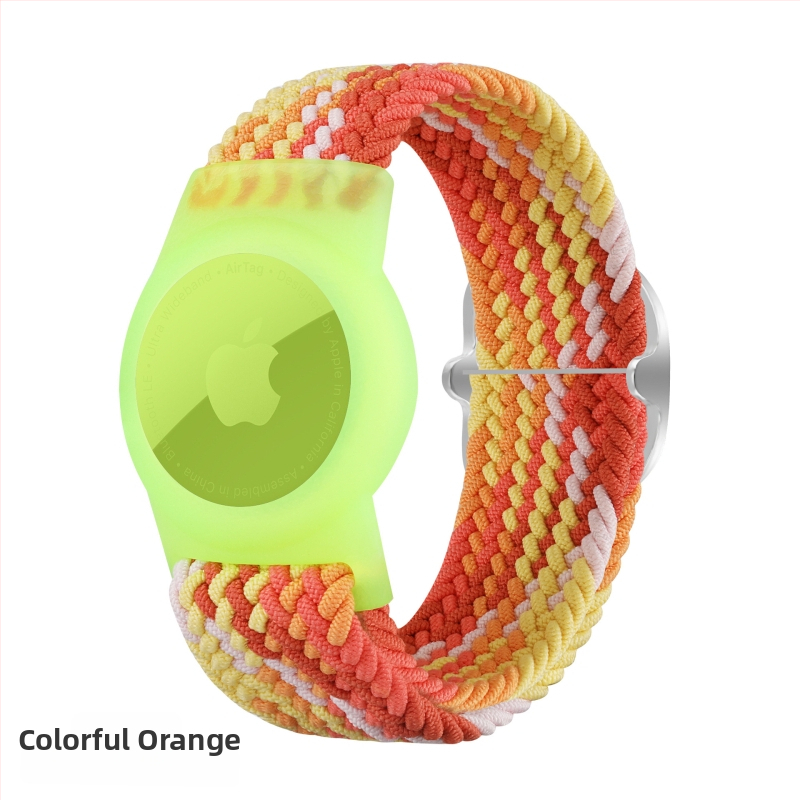 Airtag drošības vāciņš ar neilona pīti, TPU materiāls, rokas darbs, mīksts korpuss