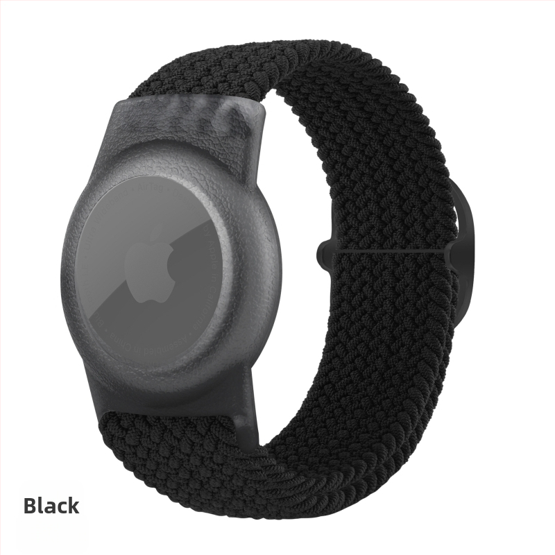 Airtag drošības vāciņš ar neilona pīti, TPU materiāls, rokas darbs, mīksts korpuss