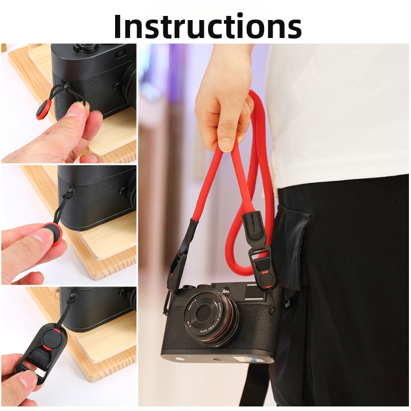 Kaamera rihm kiirkinnitusmehhanismiga Sony A7M4 ja Fujifilm X-T5/X-S20/X-S10 jaoks – KS Strap, kohandatav näidise järgi