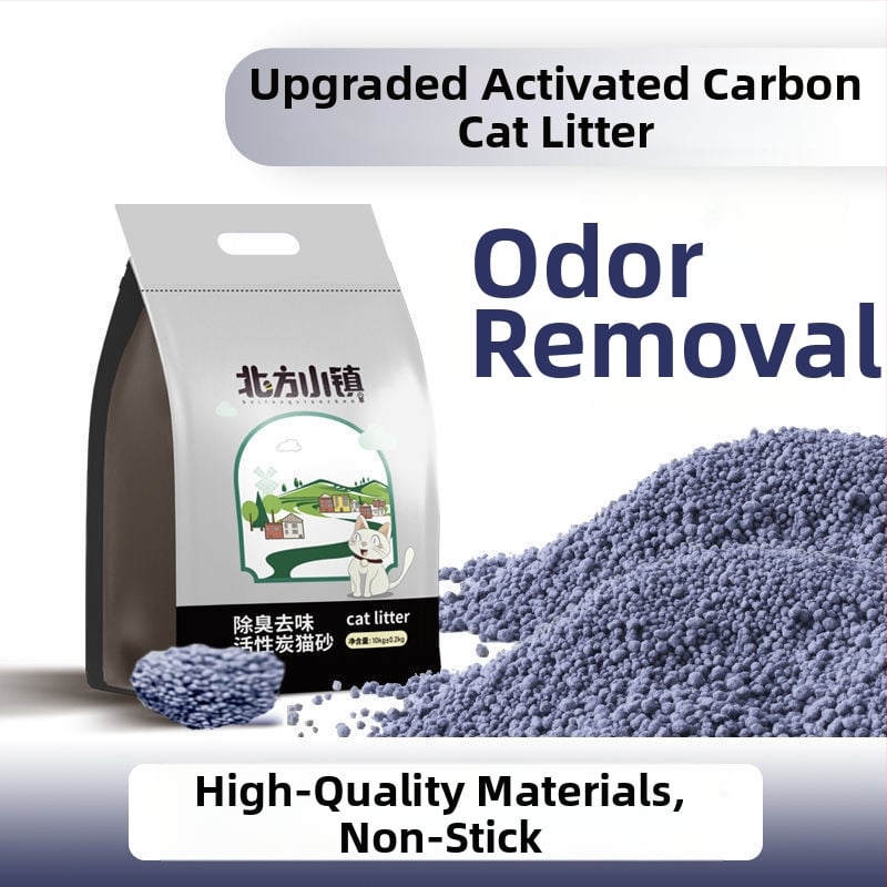 Котешки пясък на основата на бентонит, фини гранули, ниска прашност, лимонов аромат, за възрастни котки