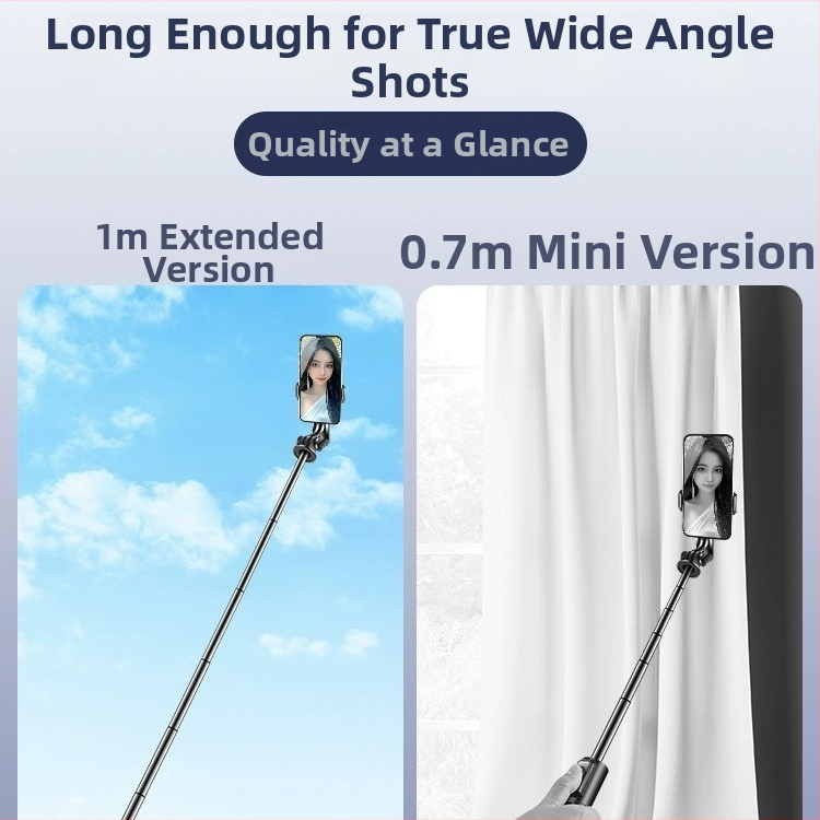 Bluetooth pret vibrācijas selfija nūja, pārnēsājams rokturis un 2-1 statīvs, LED apgaismojums un tālvadība