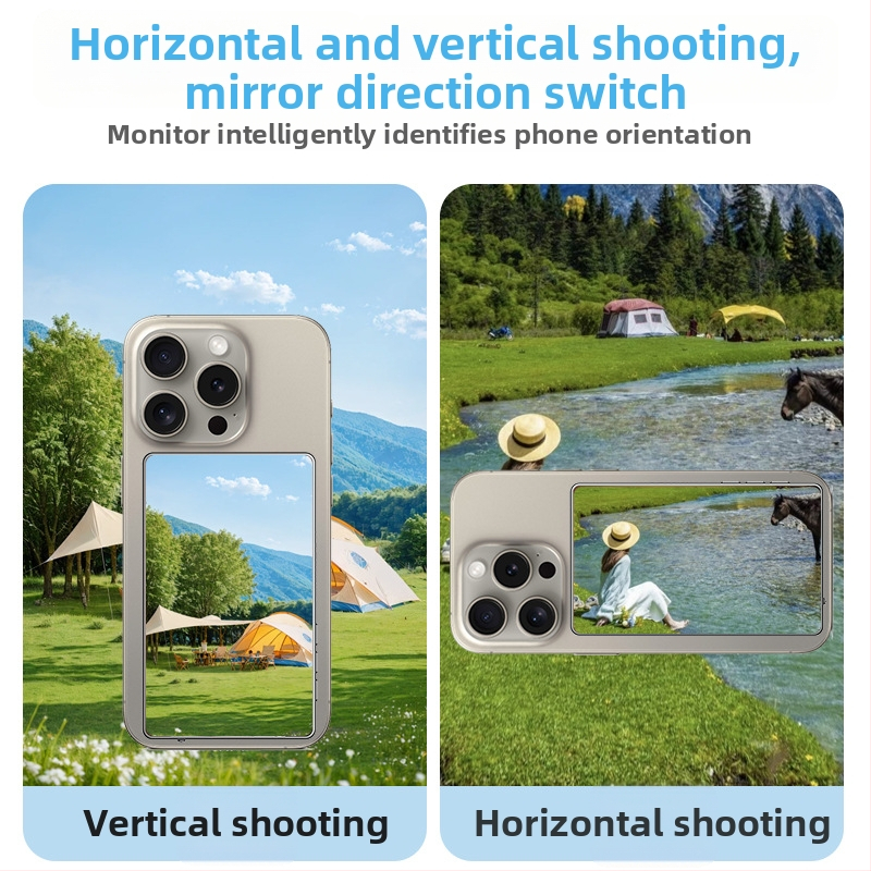 Elebest K13 Galinis magnetinis selfie įrenginys su projekcija išmaniesiems telefonams — ABS medžiaga, 3 skyriaus dizainas, Bluetooth, maksimali apkrova 2–5 kg