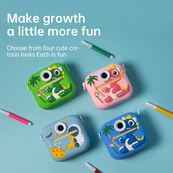 Laste trükikamera – mudel P9, 48MP, 2,4'' LCD, TF-kaart, ABS+silika geeliga keha, aku kestvus 1–2 tundi