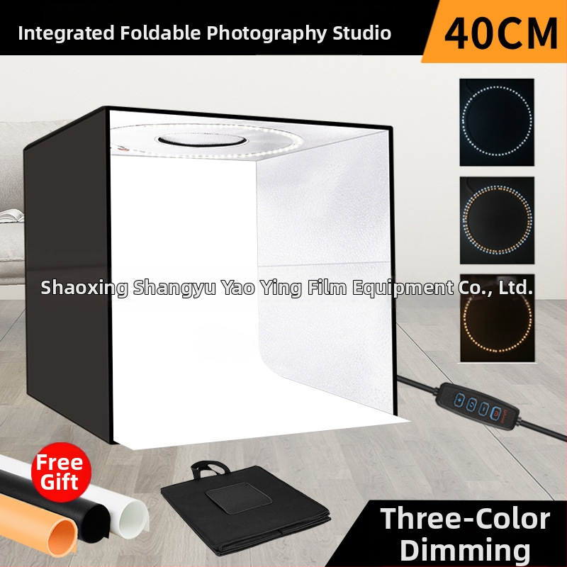 LT40 kompakti studijos fotografinio komplektas su Oxford audiniu, svoris 2 kg, vieno žingsnio surinkimas