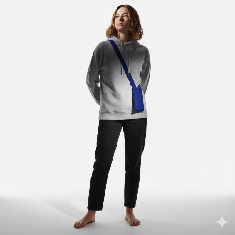 Nothing adīta telefona soma visiem modeļiem – 3D plissētā estētika, minimālisks stils, poliestera adīšana, kritienu aizsardzība