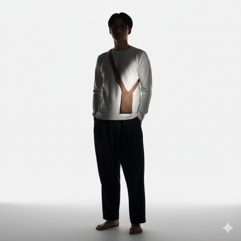 Nothing adīta telefona soma visiem modeļiem – 3D plissētā estētika, minimālisks stils, poliestera adīšana, kritienu aizsardzība