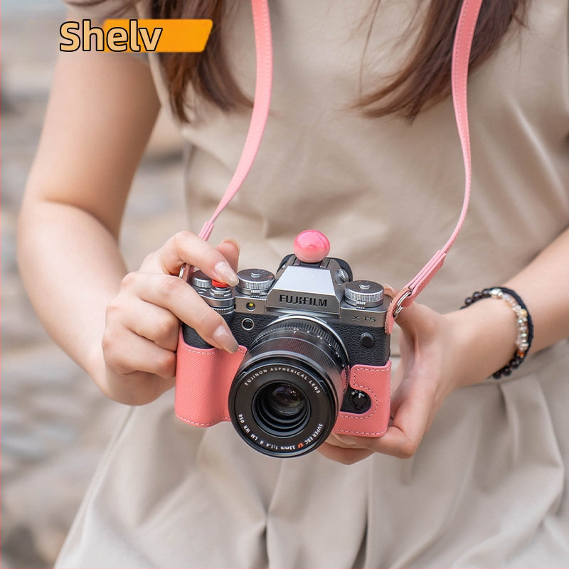 Fuji XT5 kožené ochranné púzdro pre fotoaparát – pravá koža, vodotesné, odolné voči opotrebeniu, štýl kabelky