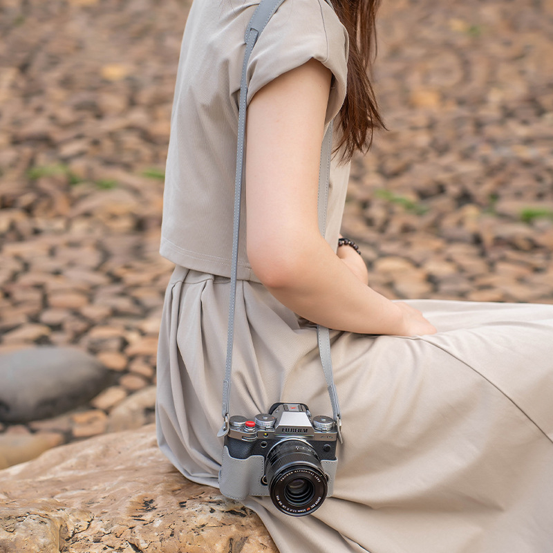 Fuji XT5 Carcasă protecție din piele pentru geanta de cameră - Piele naturală, Impermeabilă, Rezistentă la uzură, Stil geantă