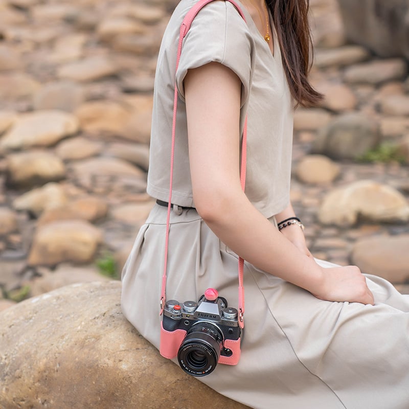 Fuji XT5 Carcasă protecție din piele pentru geanta de cameră - Piele naturală, Impermeabilă, Rezistentă la uzură, Stil geantă