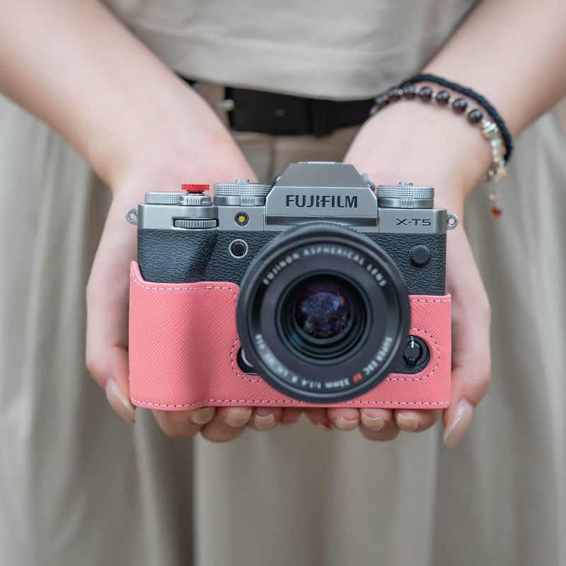 Fuji XT5 Carcasă protecție din piele pentru geanta de cameră - Piele naturală, Impermeabilă, Rezistentă la uzură, Stil geantă