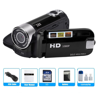 D90 skaitmeninis fotoaparatas su 16MP, 1080p, 2,7 colio LCD, elektroninė vaizdo stabilizacija, stereo mikrofonas