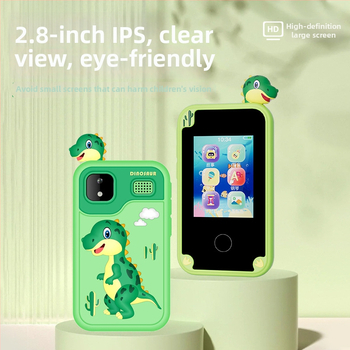 Детска камера с тема единорог и динозавър, модел D13, TF карта за съхранение, сензор до 1 MP, снимане и видеозапис, игри, филтри и стикери