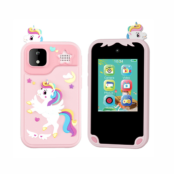 Детска камера с тема единорог и динозавър, модел D13, TF карта за съхранение, сензор до 1 MP, снимане и видеозапис, игри, филтри и стикери