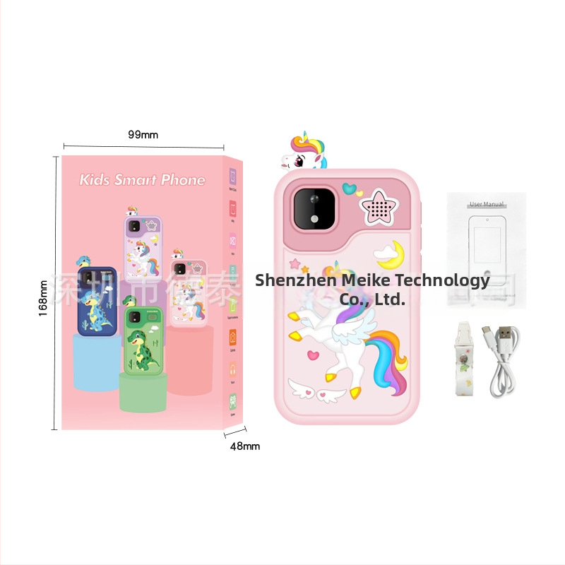 Детска камера с тема единорог и динозавър, модел D13, TF карта за съхранение, сензор до 1 MP, снимане и видеозапис, игри, филтри и стикери