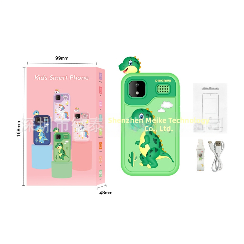 Детска камера с тема единорог и динозавър, модел D13, TF карта за съхранение, сензор до 1 MP, снимане и видеозапис, игри, филтри и стикери