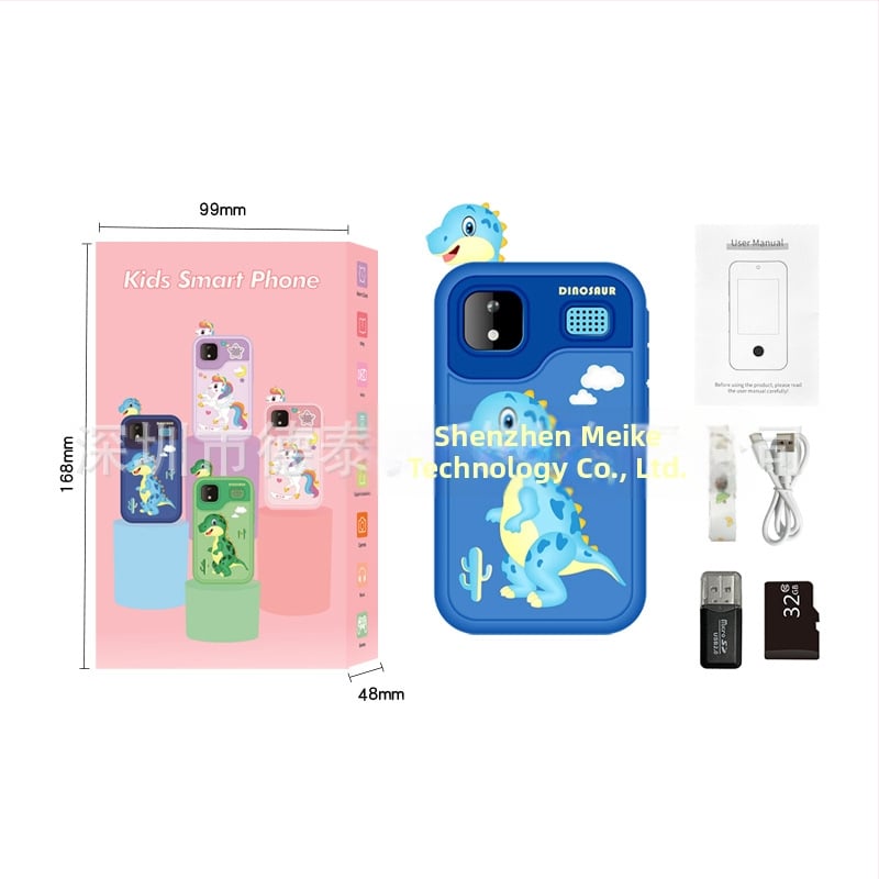 Детска камера с тема единорог и динозавър, модел D13, TF карта за съхранение, сензор до 1 MP, снимане и видеозапис, игри, филтри и стикери