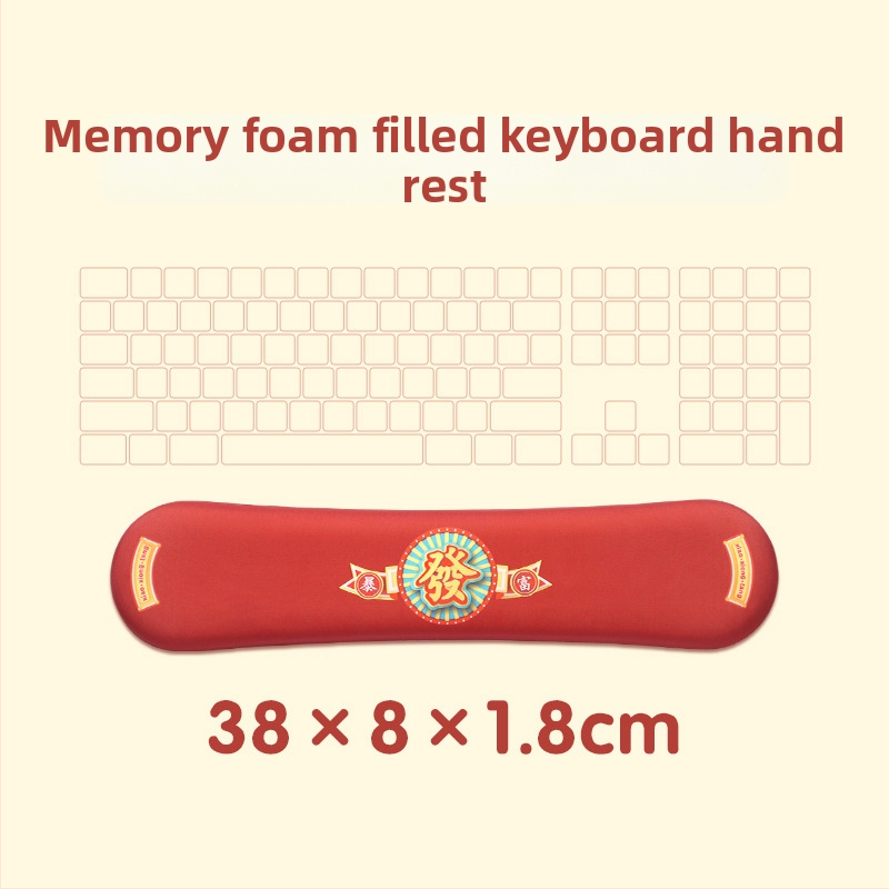 Rokas locītavas paliktnis tastatūrai un pelei ar atmiņas putām un silikona audumu, vienpusīgs, ar logotipu