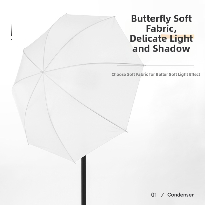 Fotografický reflexný dážnik na osvetlenie, paraboličný dizajn, značka Miaotu, model Reflective umbrella, maximálna záťaž 2–5 kg, hmotnosť 0,5 kg