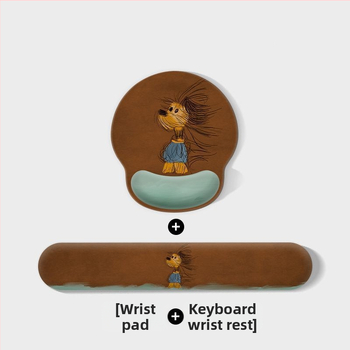 Kummijas galda paliktnis ar pretslīdējošu virsmu, ar termiskās pārneses druku, karikatūras suņa dizains