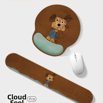 Kummijas galda paliktnis ar pretslīdējošu virsmu, ar termiskās pārneses druku, karikatūras suņa dizains