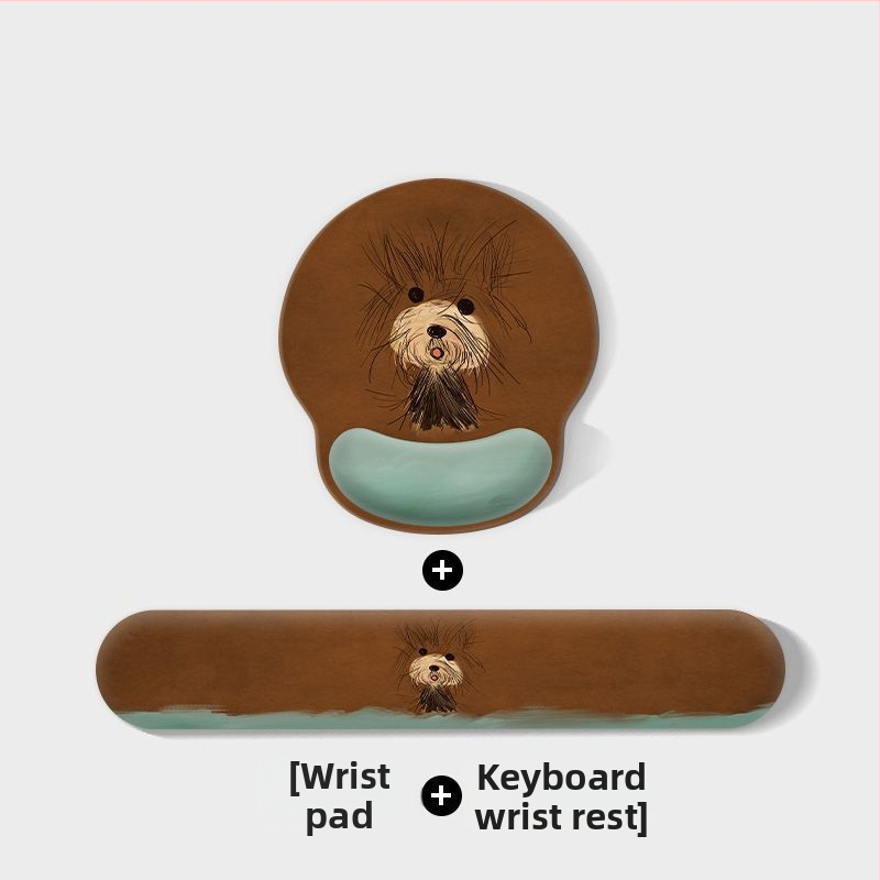 Kummijas galda paliktnis ar pretslīdējošu virsmu, ar termiskās pārneses druku, karikatūras suņa dizains