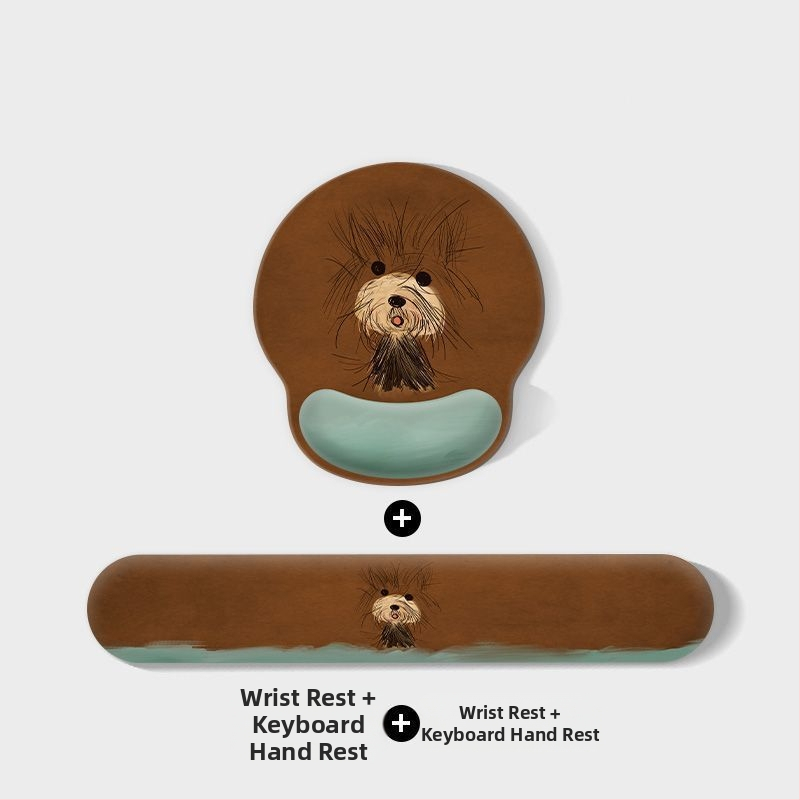 Kummijas galda paliktnis ar pretslīdējošu virsmu, ar termiskās pārneses druku, karikatūras suņa dizains