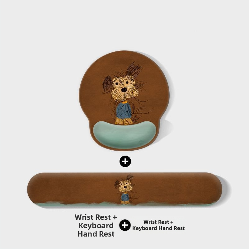 Kummijas galda paliktnis ar pretslīdējošu virsmu, ar termiskās pārneses druku, karikatūras suņa dizains